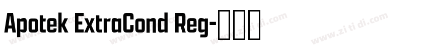 Apotek ExtraCond Reg字体转换